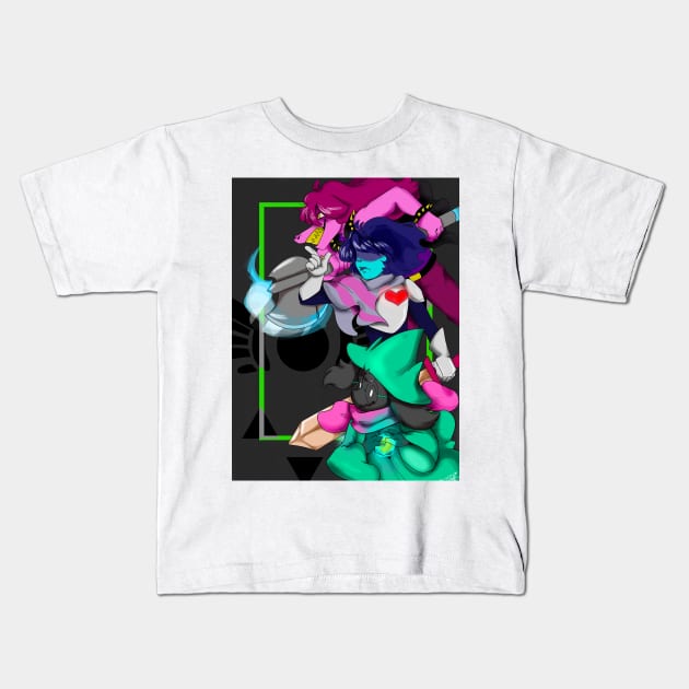 Deltarune Kids T-Shirt by Beansprout Doodles